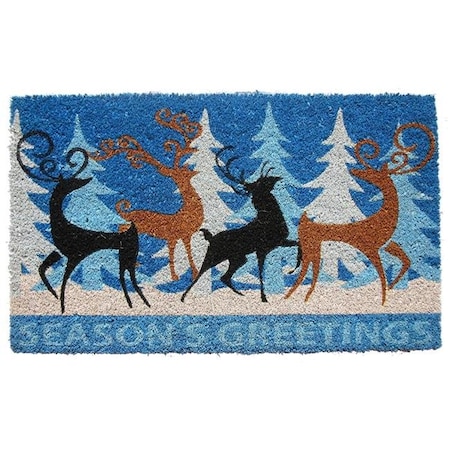 Imports Decor Inc Imports Decor 532PVC Deers Family Door Mat 532PVC